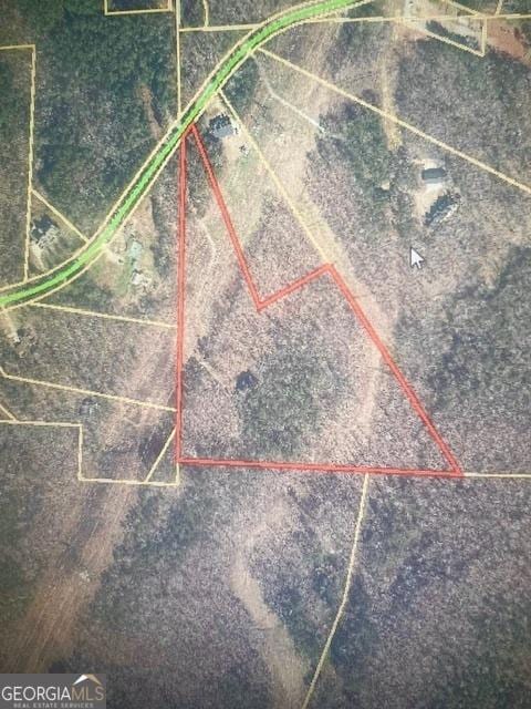 5900 N Helton Rd, Villa Rica, GA 30180 - aerial view of property's location featuring property parcel outlined