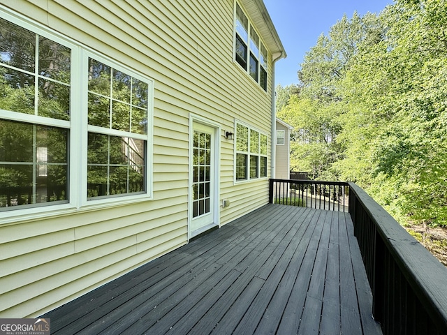 view of wooden terrace