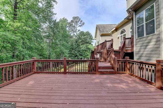 view of deck