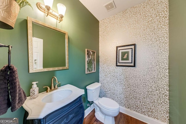 1738 Honey Tree Pl, Hoschton, GA 30548 - bathroom with vanity and wood finished floors