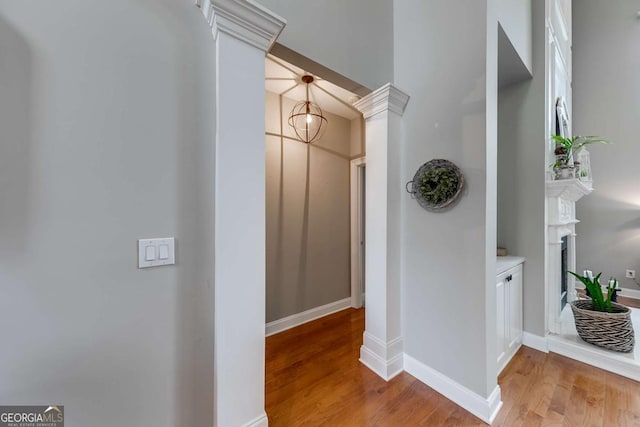 1738 Honey Tree Pl, Hoschton, GA 30548 - hallway featuring light wood-type flooring and baseboards
