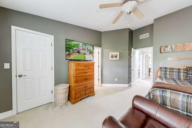1738 Honey Tree Pl, Hoschton, GA 30548 - bedroom with carpet and ceiling fan