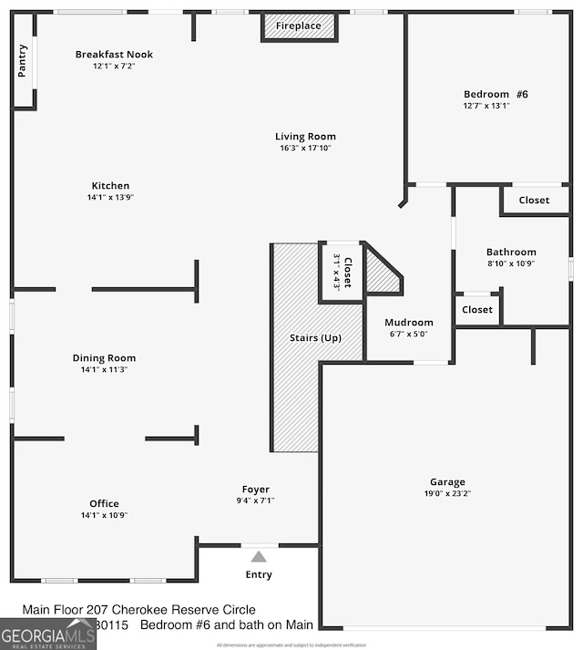 207 Cherokee Reserve Cir, Canton, GA 30115 - plan