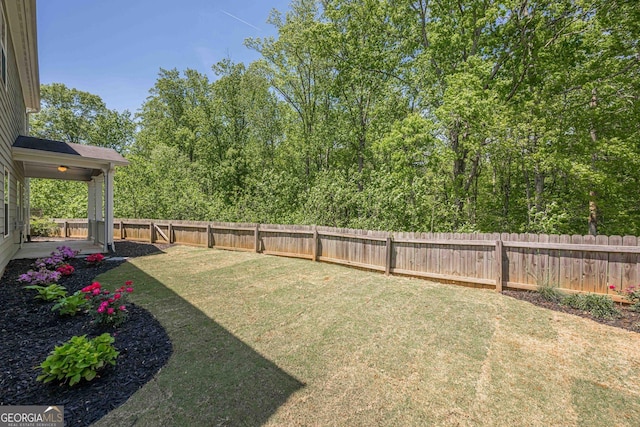 207 Cherokee Reserve Cir, Canton, GA 30115 - view of yard featuring a fenced backyard
