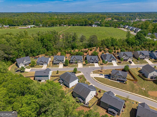 207 Cherokee Reserve Cir, Canton, GA 30115 - drone / aerial view featuring a forest view and a residential view