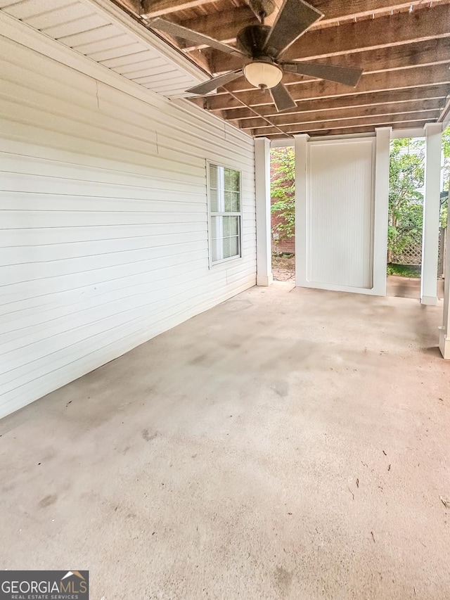1485 Oglethorpe Run Ln, Suwanee, GA 30024 - view of patio with a ceiling fan