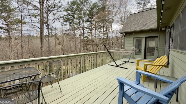 view of deck