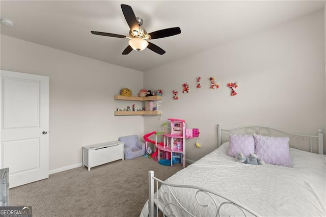 837 Porches Way, Dacula, GA 30019 - bedroom with carpet floors and ceiling fan