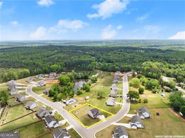837 Porches Way, Dacula, GA 30019 - aerial view of a heavily wooded area
