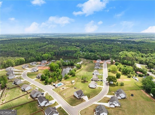 837 Porches Way, Dacula, GA 30019 - aerial overview of property's location with a forest and nearby suburban area