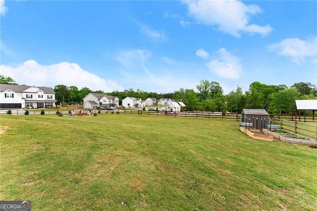 837 Porches Way, Dacula, GA 30019 - view of yard featuring a vegetable garden