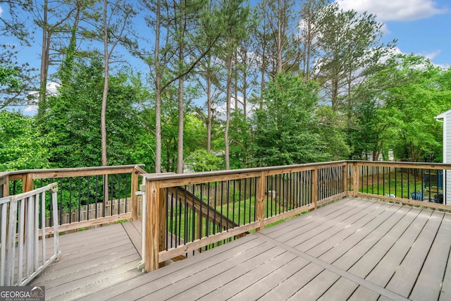 1452 Evanston Ln, Marietta, GA 30062 - view of wooden deck