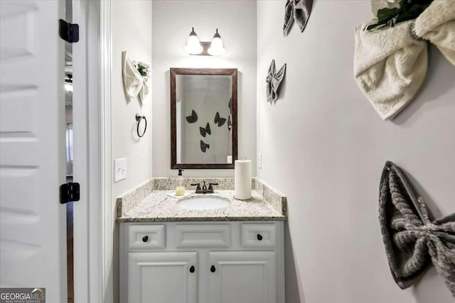 bathroom with vanity