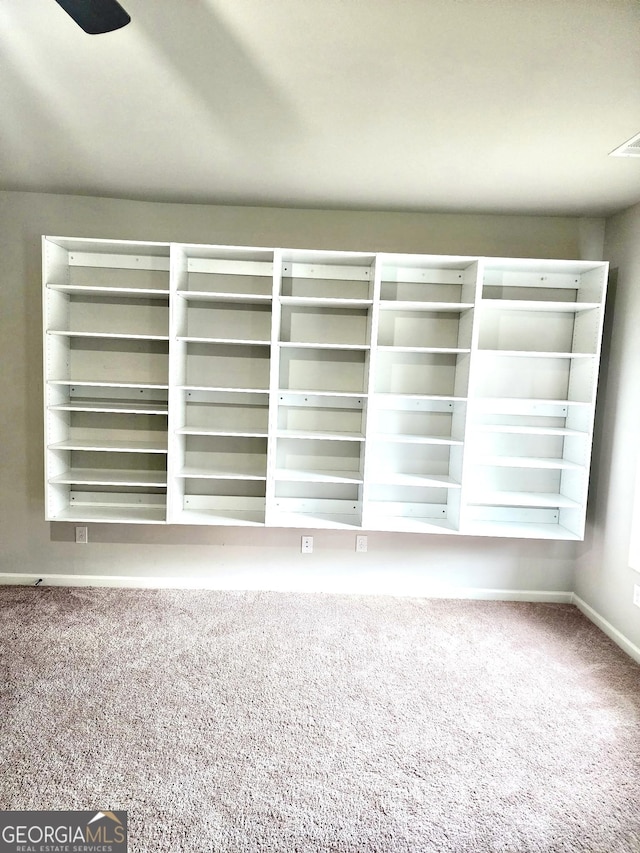 interior details featuring baseboards and carpet floors