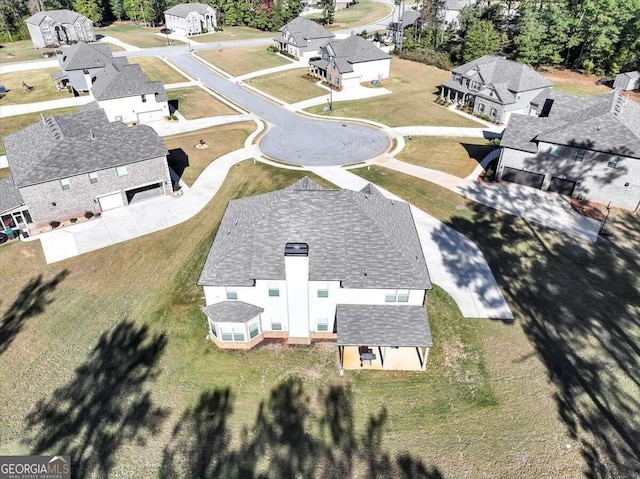 birds eye view of property featuring a residential view