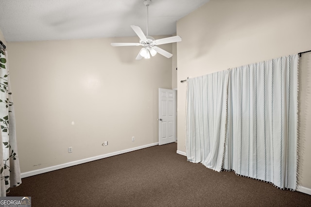 3592 Lakeview Dr, Gainesville, GA 30501 - unfurnished room featuring a ceiling fan, carpet flooring, and baseboards