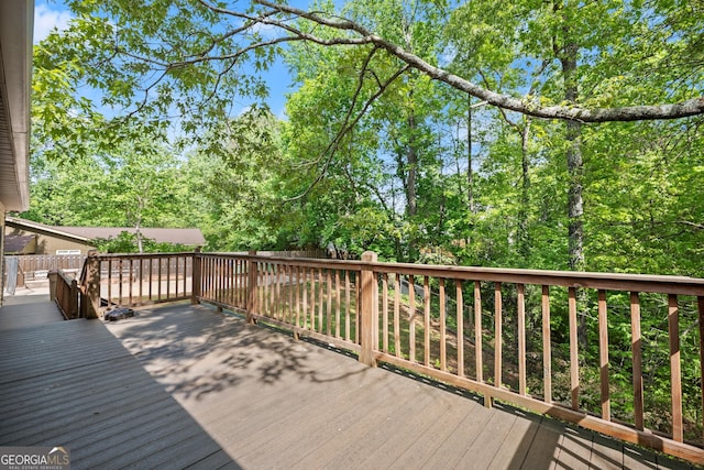 3592 Lakeview Dr, Gainesville, GA 30501 - view of wooden deck