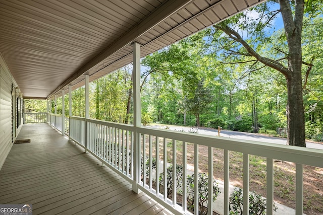 3592 Lakeview Dr, Gainesville, GA 30501 - view of wooden deck