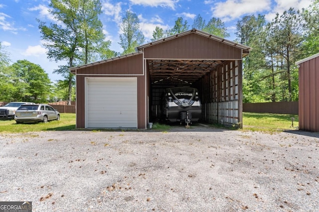 5855 Willis Ln, Cumming, GA 30040 - garage with fence and a garage