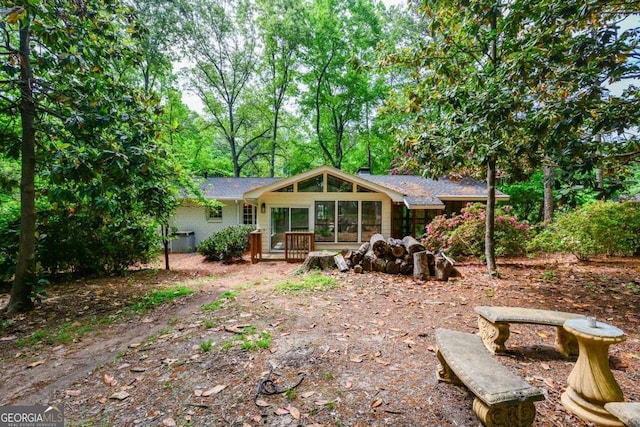 view of back of property