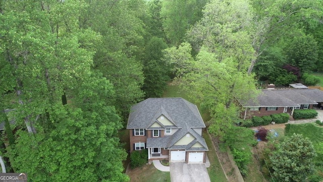 71 Anita Pl SE, Mableton, GA 30126 - aerial view of property and surrounding area with a forest