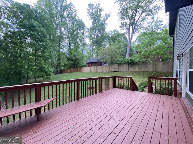 71 Anita Pl SE, Mableton, GA 30126 - wooden deck with a fenced backyard