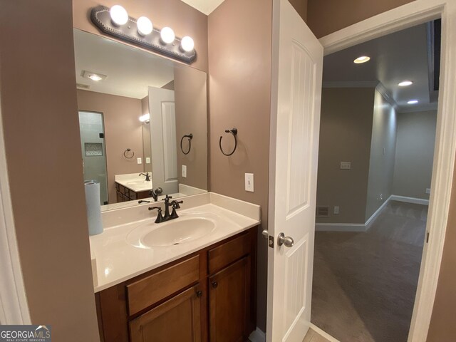 71 Anita Pl SE, Mableton, GA 30126 - bathroom with vanity and recessed lighting