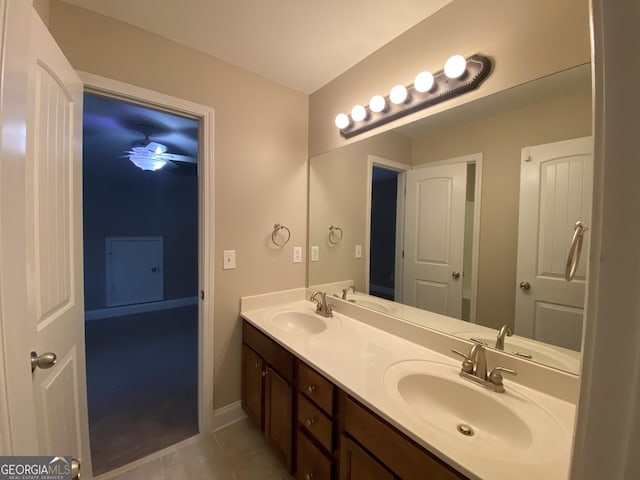 71 Anita Pl SE, Mableton, GA 30126 - full bath with double vanity and tile patterned flooring