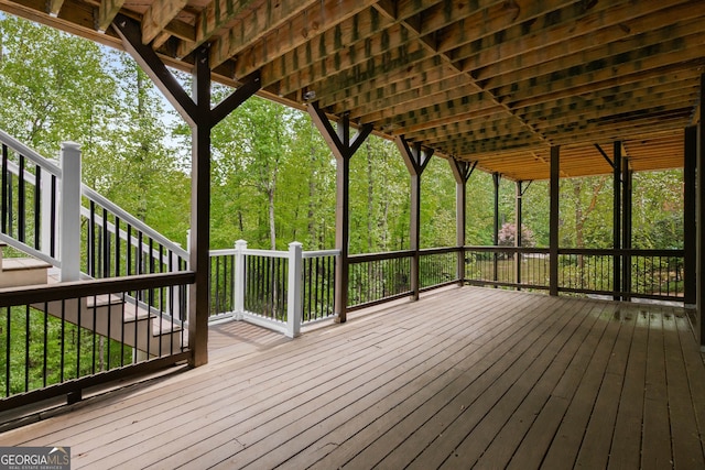8345 Jett Ferry Rd, Sandy Springs, GA 30350 - wooden deck with stairs