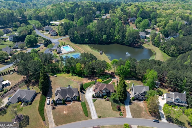9255 Old Preserve Trl, Ball Ground, GA 30107 - aerial view of property's location featuring a nearby body of water and nearby suburban area