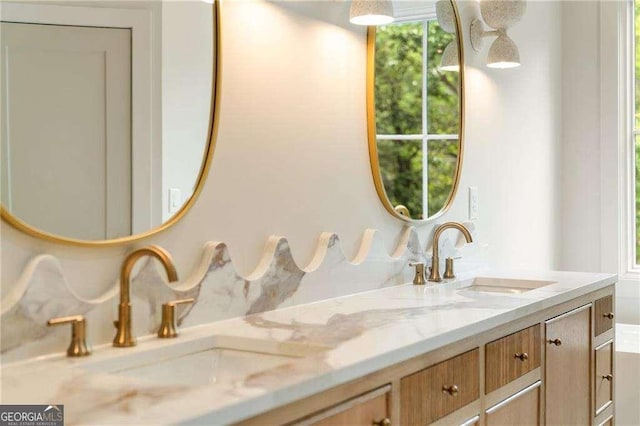 3006 Skyland Dr NE, Brookhaven, GA 30341 - bathroom with double vanity and a sink