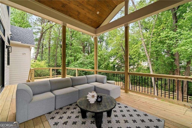 3006 Skyland Dr NE, Brookhaven, GA 30341 - deck featuring outdoor lounge area
