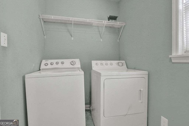 4850 Forest Blvd, Gainesville, GA 30506 - clothes washing area with laundry area and washer and clothes dryer