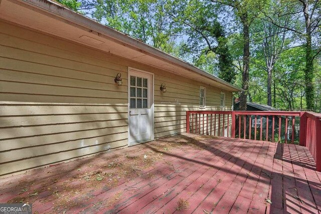 4850 Forest Blvd, Gainesville, GA 30506 - view of wooden terrace