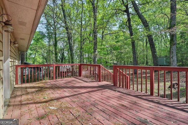 4850 Forest Blvd, Gainesville, GA 30506 - view of wooden terrace