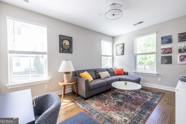 834 S Columbia Dr, Decatur, GA 30030 - living room with wood finished floors and baseboards