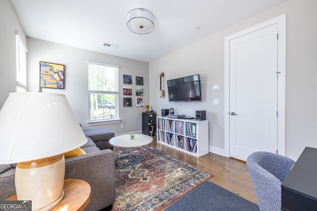 834 S Columbia Dr, Decatur, GA 30030 - living area with wood finished floors and baseboards