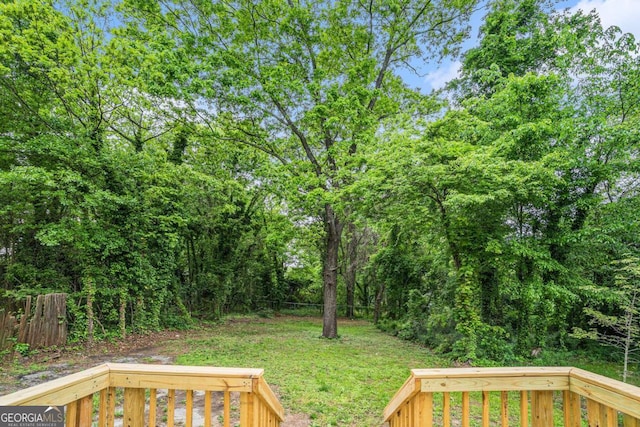 1477 Olive St SW, Atlanta, GA 30310 - view of yard with a wooden deck
