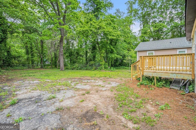 1477 Olive St SW, Atlanta, GA 30310 - view of yard with a deck