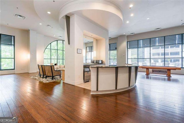 3040 Peachtree Rd NW Unit 815, Atlanta, GA 30305 - welcome area with recessed lighting, billiards table, and arched walkways