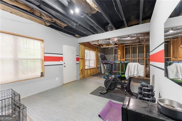 view of workout area