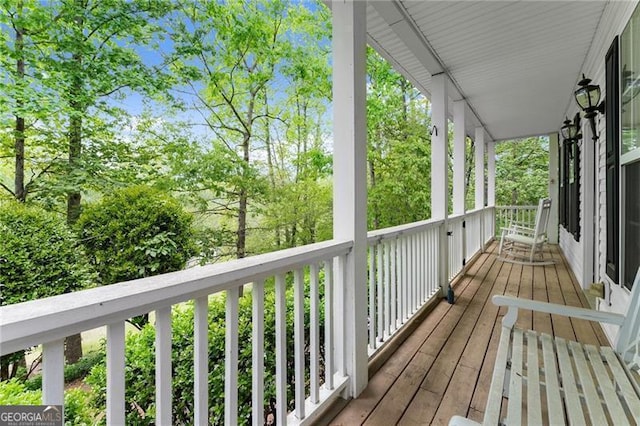 view of deck