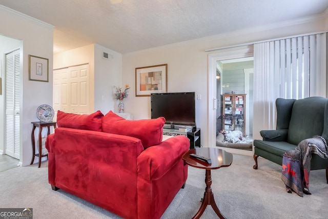 2937 Torreya Way SE, Marietta, GA 30067 - living room featuring ornamental molding and carpet flooring