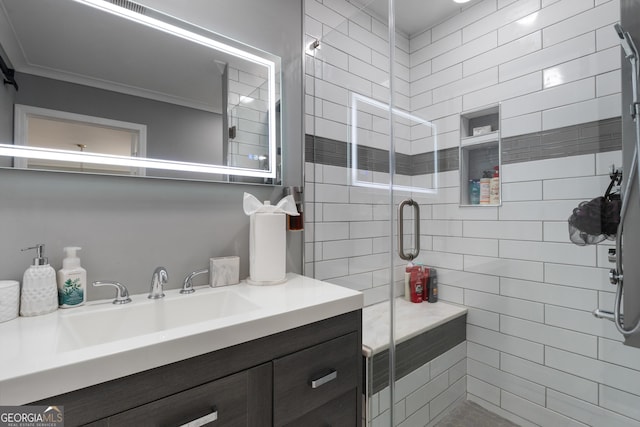 1914 Phillips Lake Blf, Lithonia, GA 30058 - full bath featuring vanity and a stall shower
