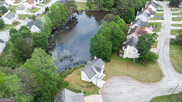 1914 Phillips Lake Blf, Lithonia, GA 30058 - drone / aerial view with a water view and a residential view