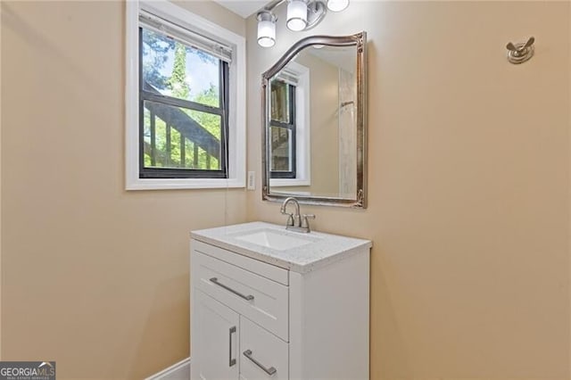 4811 Nevilly Way, Marietta, GA 30066 - bathroom with vanity and baseboards