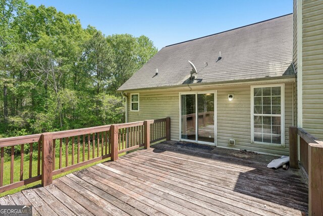 140 Spring Cir, Senoia, GA 30276 - view of wooden deck