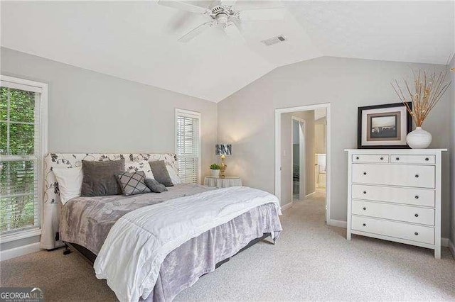 141 Springbrooke Trl, Dallas, GA 30157 - bedroom with baseboards, multiple windows, and lofted ceiling