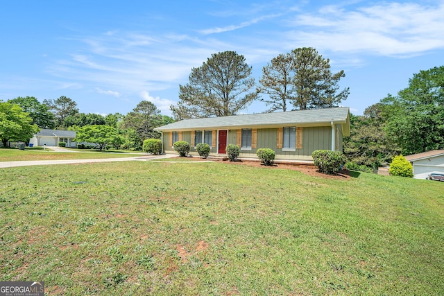 898 Doeskin Dr NW, Conyers, GA 30012 - single story home with a front lawn and concrete driveway
