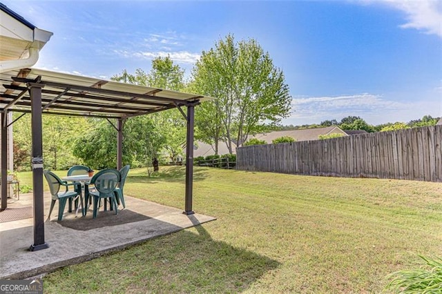 2602 Midler Ct, Buford, GA 30519 - view of yard featuring a pergola and a patio area